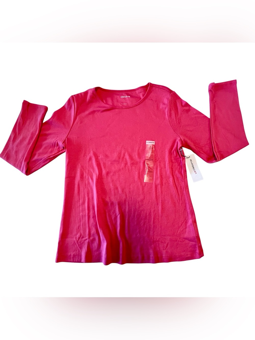 Liz Claiborne| Pink | long sleeve Tee | SZ L